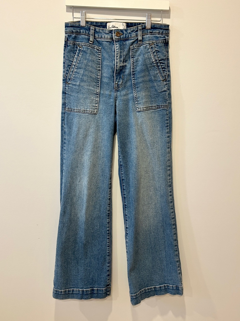 Sam Edelman Codie High Rise Wide Leg Jeans - Picture 2 of 4